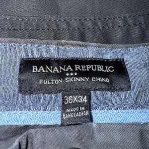 Banana Republic Gray Fulton Chino Pants